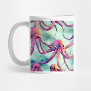 Watercolor octupus pattern Mug